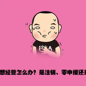 注銷(xiāo)、零申報(bào)、轉(zhuǎn)讓  哪種處理方式更合理？